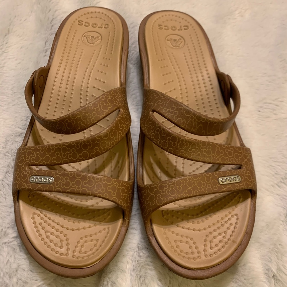 Disney Crocs Sandals Mickey Mouse Ears size 10W